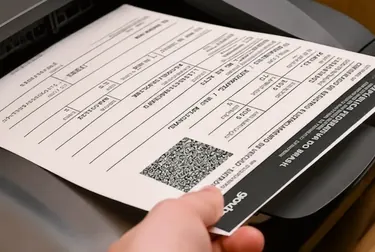 Equipamento de despachante em uso para impressão de CRLV-e.